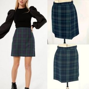 NWOT Charter Club tartan wrap skirt